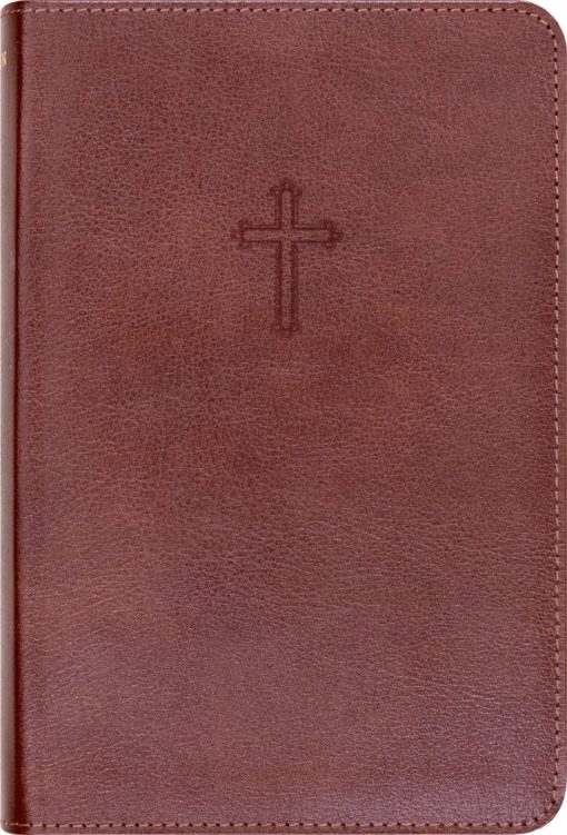 Bibel 2024, Katolsk kanon, Medium (11,8x18 cm), Brunt resirkulert skinn, NN