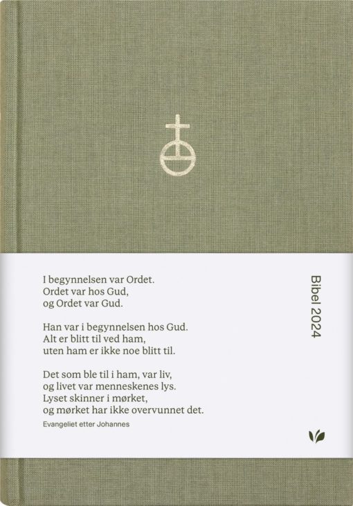 Bibel 2024, Folkebibel, 14,5x21,4 cm, Grønn tekstil, BM