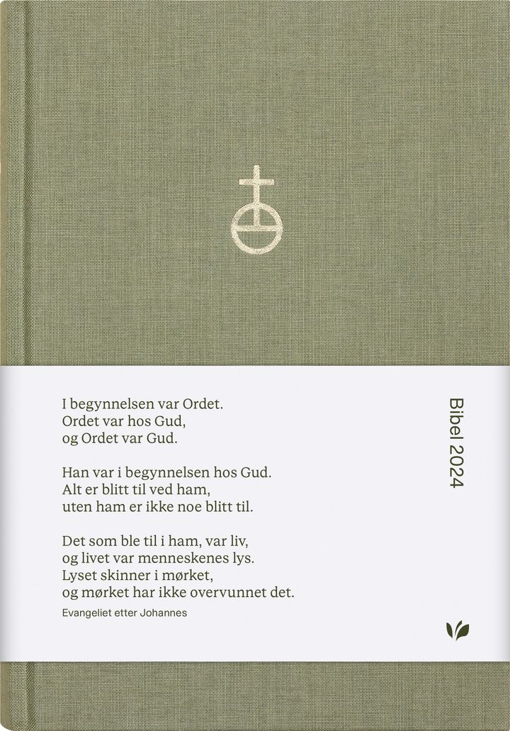 Bibel 2024, Folkebibel, 14,5x21,4 cm, Grønn tekstil, BM