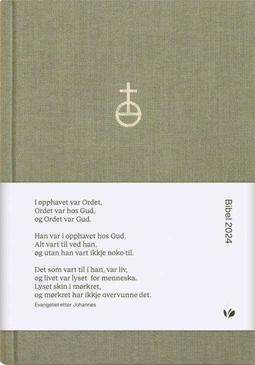 Bibel 2024, Folkebibel, 14,5x21,4 cm, Grønn tekstil, NN