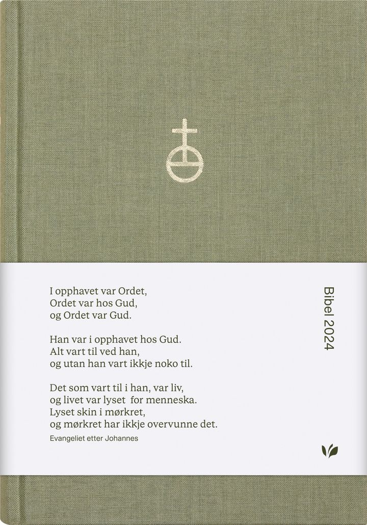 Bibel 2024, Folkebibel, 14,5x21,4 cm, Grønn tekstil, NN