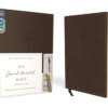 NIV - Journal the Word Bible, Imitation Leather, Brown, Red Letter Edition, Comfort Print: Reflect,