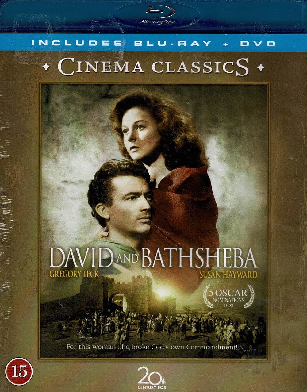 David and Bathsheba - Cinema Classics (Blu-ray). UTGÅTT!       [Tilbud Restlager 3 for 2!]