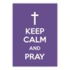 Keep calm and pray. Dobbelt kort m/konv, 11,5x16,5 cm (306724)