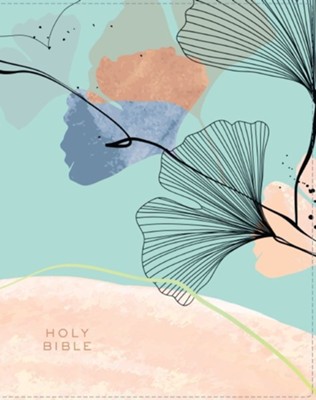 NIV -  Journal the Word Bible (Perfect for Note-Taking), Leathersoft, Teal/Floral, Red Letter, Comfo