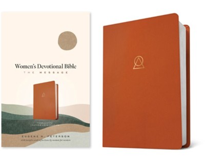MSG - The Message Women's Devotional Bible (Leather-Look, Terracotta)