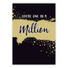 You're one in a million. Dobbelt kort m/konv, 11,5x16,5 cm (306768)