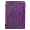 Bibeltrekk, Large, Lilla kunstskinn, Faith is being (BBL 351)