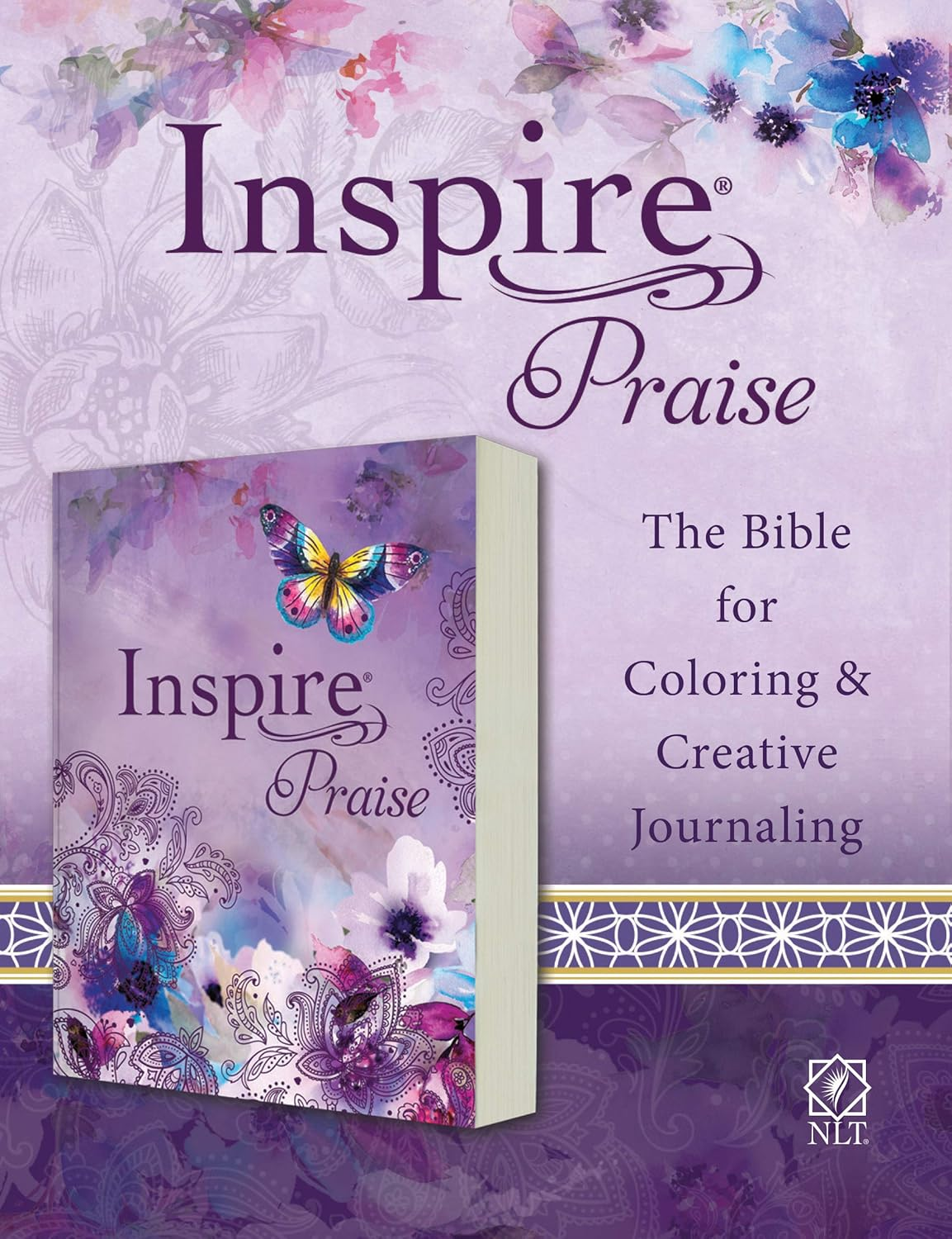 NLT - Inspire Praise Bible, Softcover, For Coloring & Creative Journaling