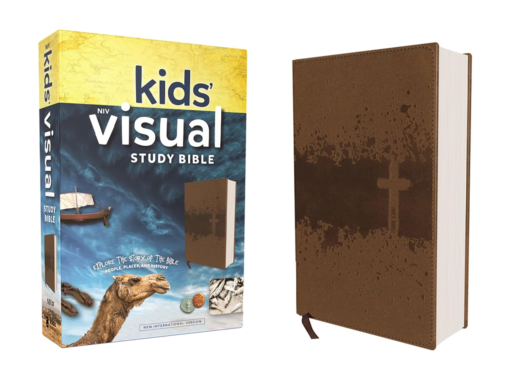 NIV - Kids' Visual Study Bible, Leathersoft, Bronze, Full Color Interior: Explore the Story of the B