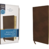 NIV - Pocket Thinline Bible, Leathersoft, Brown, Red Letter, Comfort Print