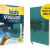 NIV - Kids' Visual Study Bible, Leathersoft, Teal, Full Color Interior, Peel/Stick Bible Tabs: Explo