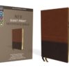 NIV - Reference Bible, Giant Print, Imitation Leather, Brown, Red Letter Edition, Indexed, Comfort P
