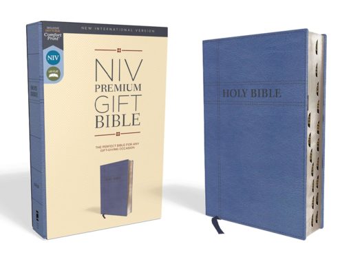 NIV - Premium Gift Bible, Leathersoft, Navy, Red Letter Edition, Indexed, Comfort Print