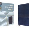 NIV - Student Bible, Personal Size, Leathersoft, Navy, Thumb Indexed, Comfort Print