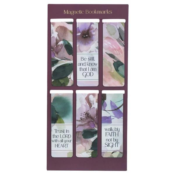 Bokmerke, Magnetisk, Bloom Like The Flowers, 6 stk (MGB 098)