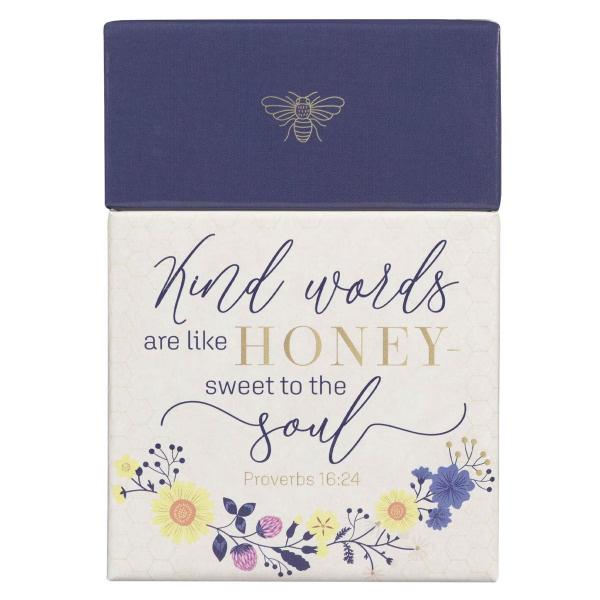 Blessing box,  Kind words are like honey (Proverbs 16:24). (BX 161)