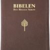 Bibelen - Den Hellige Skrift (88/07), Storskrift, Mørk brunt geiteskinn, BM, Register