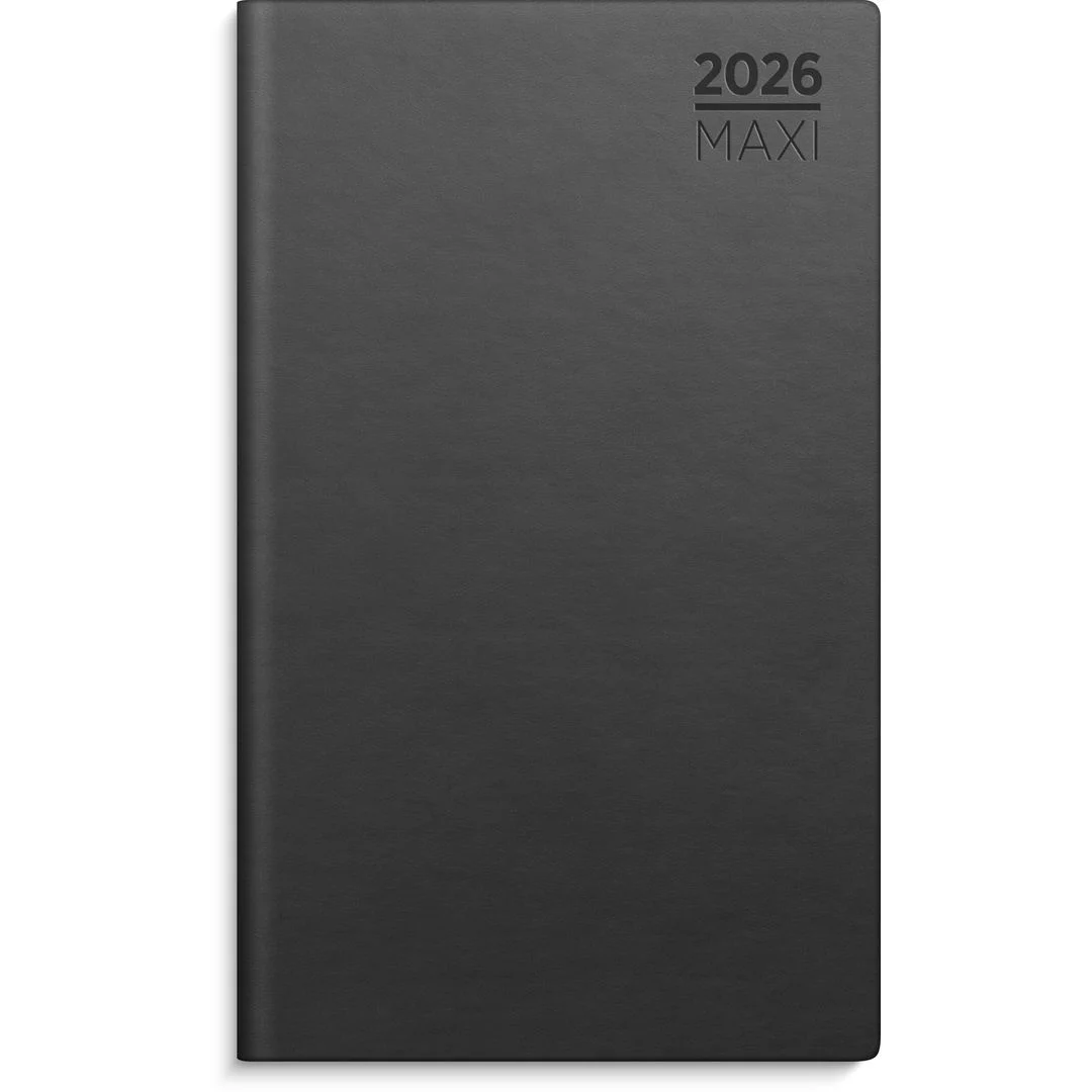 Lommekalender GRIEG Maxi 2026 imitert grå