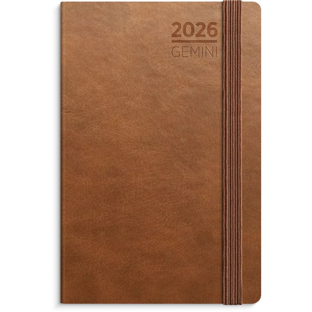 Lommekalender GRIEG Gemini 2026 Lite cognac