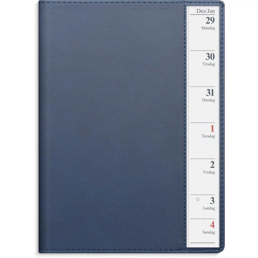 Ukekalender GRIEG Scorpio A5 2026 Blå