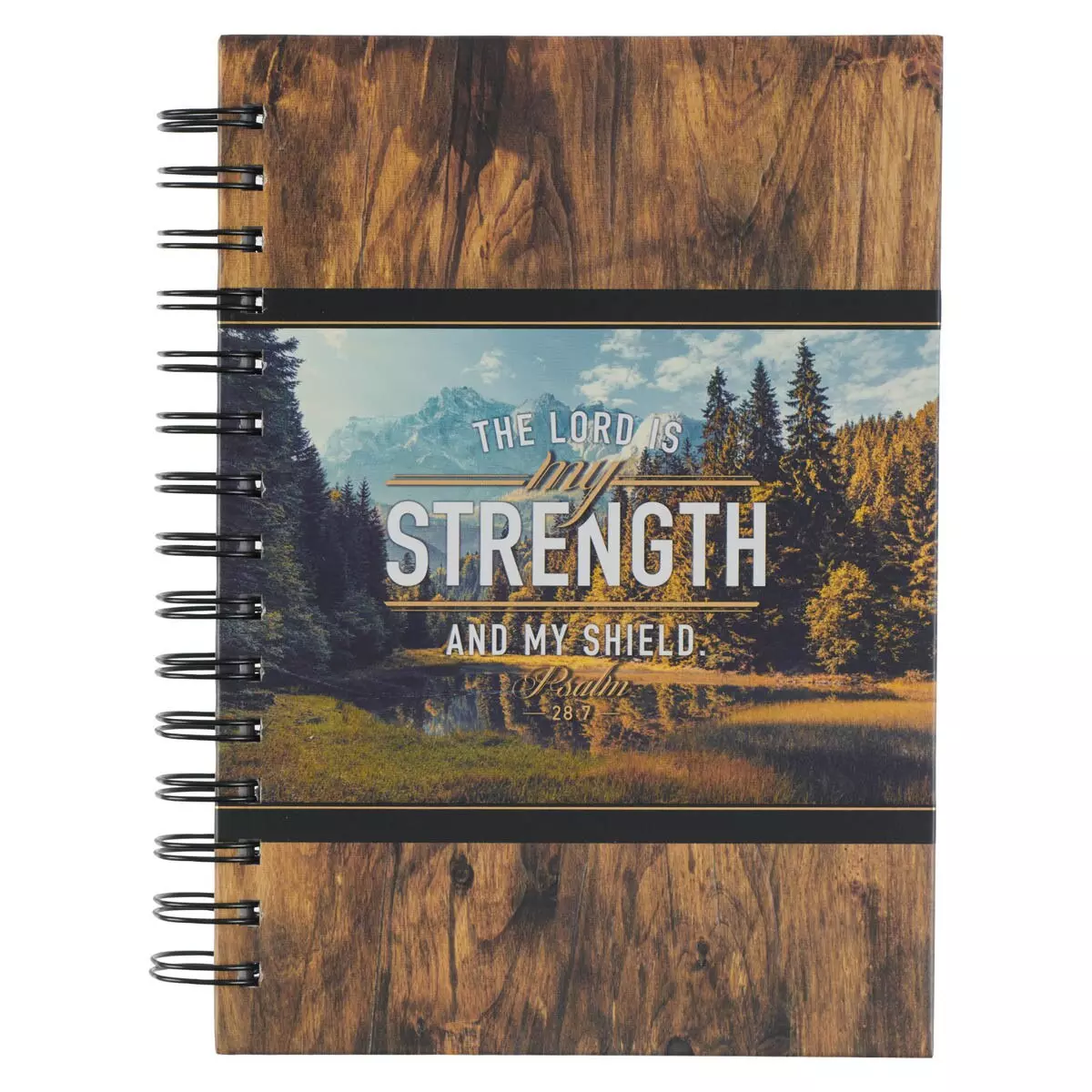 Notatbok, Spiralbundet, The Lord Is My Strength And My Shield, Psalm 28:7 (JLW 136)