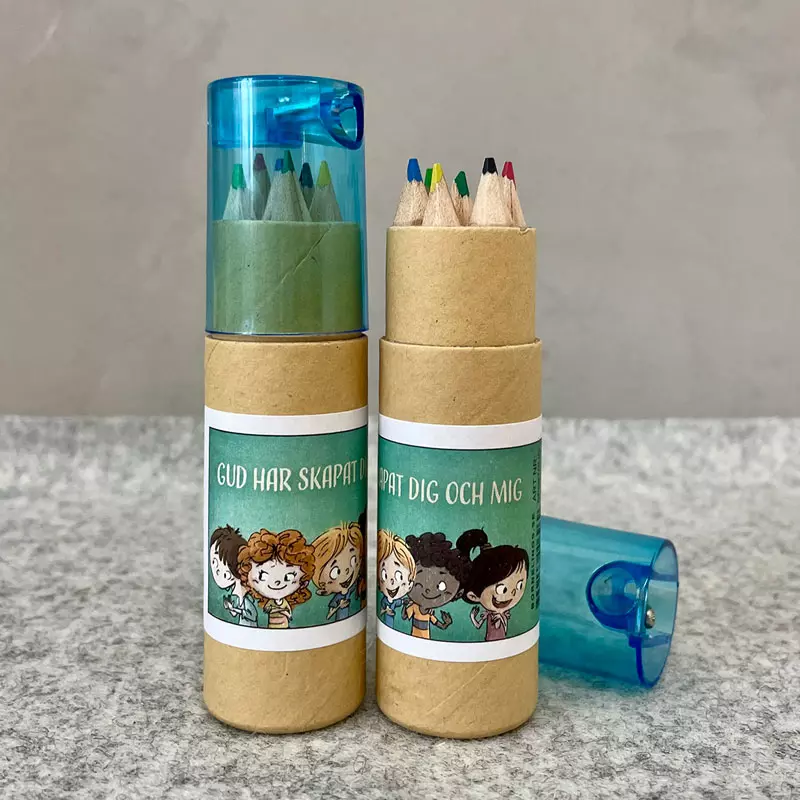 Fargeblyanter i rør, Gud har skapat dig och mig (BP698GUD)
