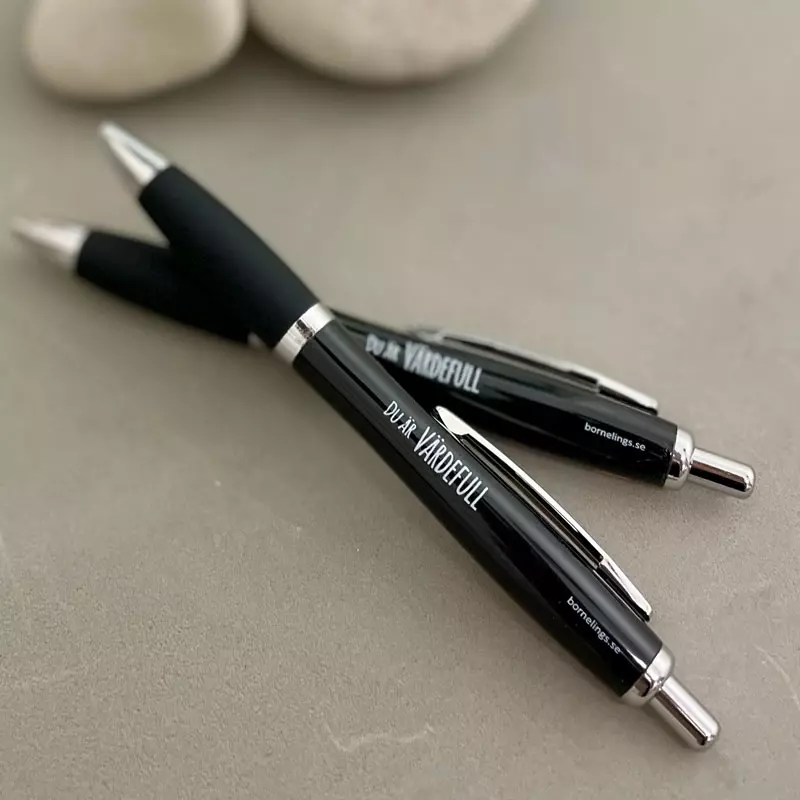Kulepenn, Du är värdefull, Svart (BP566SV)