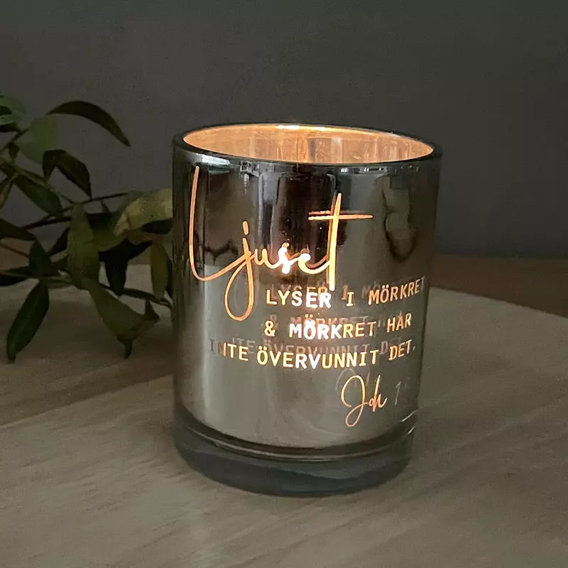 Lyslykt, Lyset lyser i mørket, 7 cm (YA 0034)