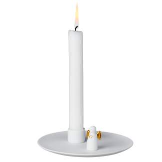 Lysestake m/engel, gull, Ø 14,5cm