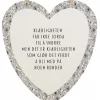 Metallskilt, hjerte, Kjærligheten runde, 16x17 cm