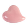 Bordpynt - Hjerte, porselen, rosa, 6x7x3 cm