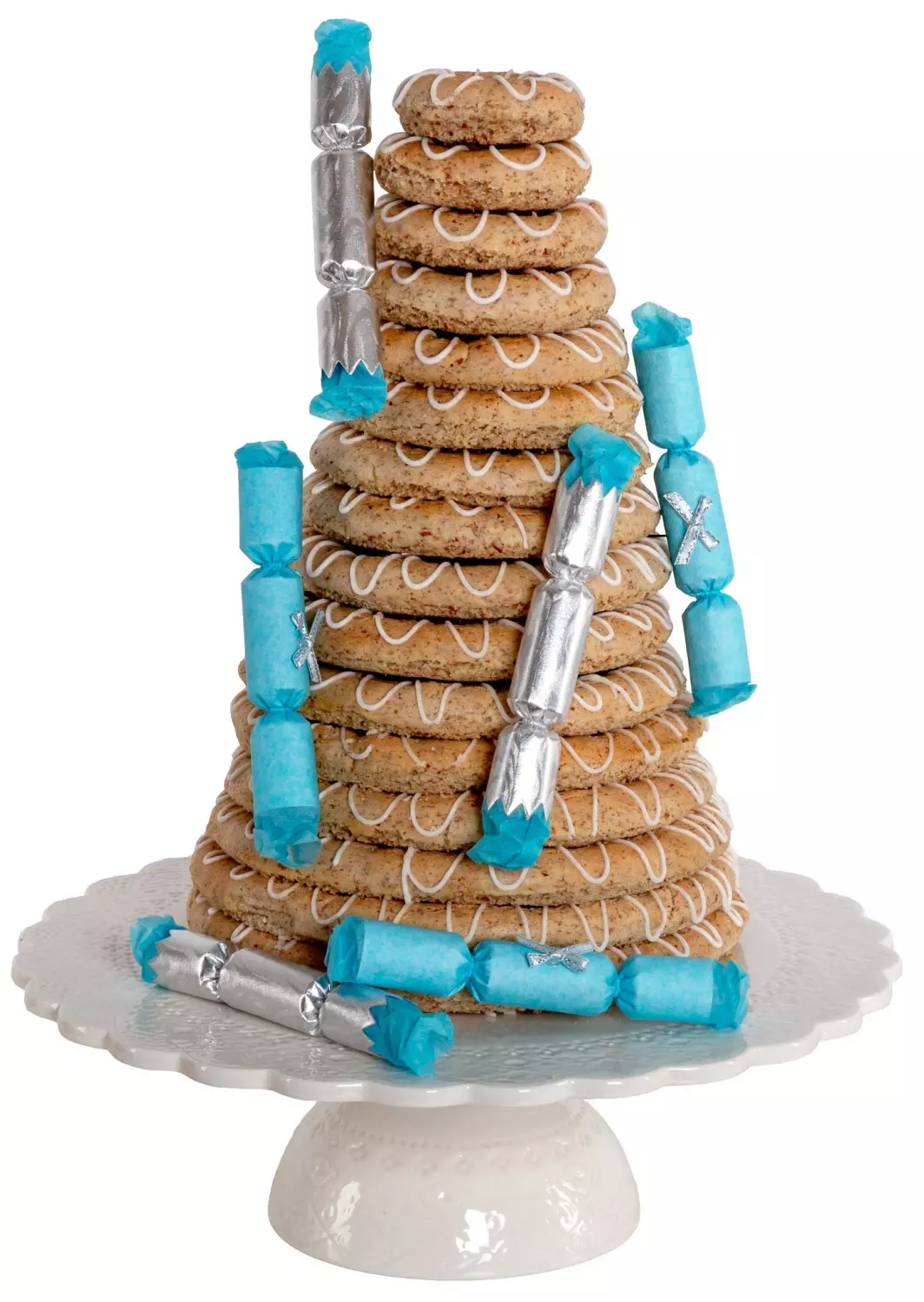 Kakepynt - Knall, Lys blå, 15 cm, 6 stk