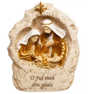 Julekrybbe, O Jul med din glede, 16x7x20cm