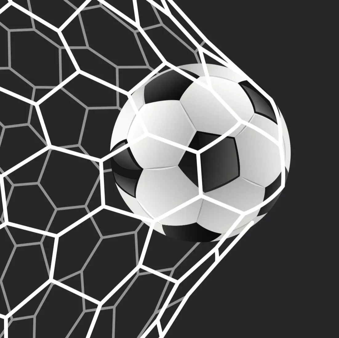 Servietter Lunsj, Fotball i mål (33x33 cm, 20 stk)