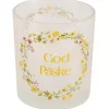 Lysglass krans God Påske 8,8x8,8x10cm (124556)