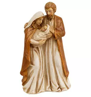 Julekrybbe, beige brun, 12cm