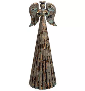 Engel glass antikk finish, LED, 8x24cm