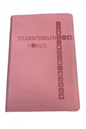 Fokus Studentbibel. Rosa kunstskinn. Register