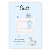 En liten gutt. Dobbelt kort m/konv, 11,5x16,5 cm (306652)