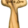 Gripekors oliventre, God is love, Medium (9,6x4,6x1,7 cm)