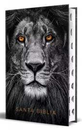 Spanish Biblia, RVR 1960, Letra Grande Tamano Manual, Tapa Dura Leon de Juda Con Indice, Handy Size,