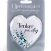 Magnet, hjerte - Tenker på deg (7 cm). Restparti!