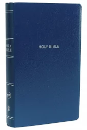 NKJV - Gift and Award Bible, Leather-Look, Blue, Red Letter Edition