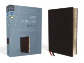 NIV - Thinline Bible, Bonded Leather, Black, Red Letter Edition (Special)