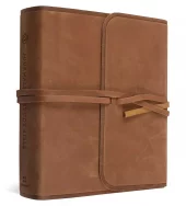 ESV - Journaling Study Bible (Natural Leather, Brown, Flap with Strap)