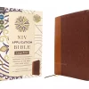 NIV - Application Bible, Large Print, Leathersoft, Brown, Red Letter, Thumb Indexed