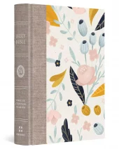 ESV - Compact Bible, Red Letter, Large Print, Hardcover, Spring Bloom Design