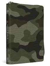 ESV - Compact Bible, Canvas with Zipper, Camo Design