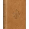 ESV - Pocket New Testament, Psalms, Proverbs, Red Letter, Trutone, Nubuck Caramel, Wildflower Design